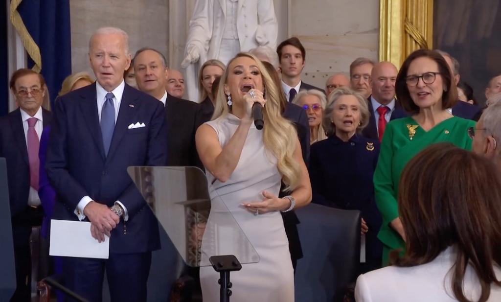 Carrie Underwood Sings ‘America the Beautiful’ A Cappella at Trump Inauguration