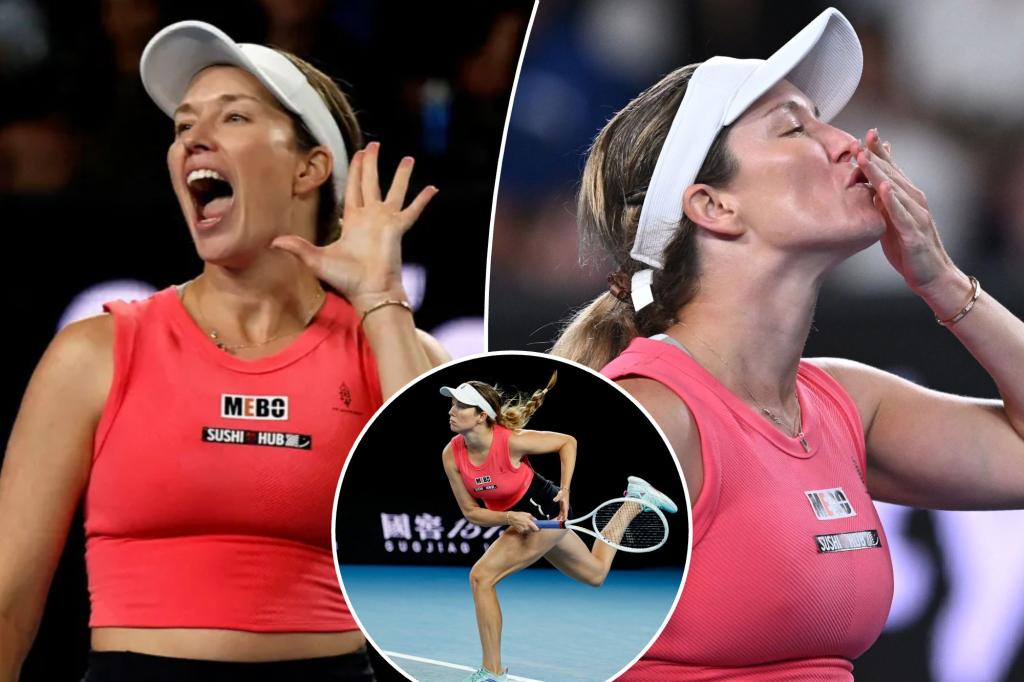 Danielle Collins Blows Kisses to Heckling Crowd After Australian Open Win