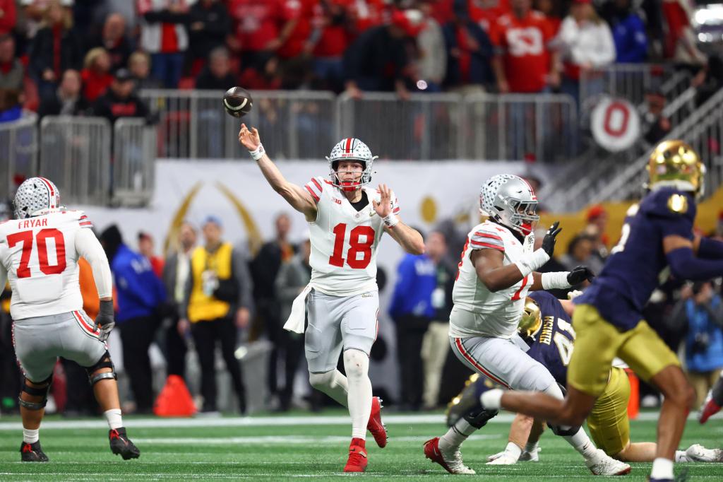 Ohio State Offense Dominates First Half in CFP Championship Game