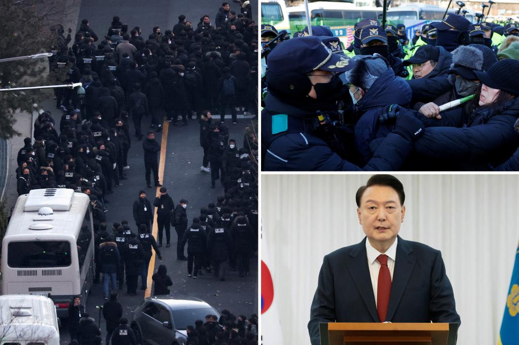 South Korean Law Enforcement Enters Compound to Detain Impeached Yoon