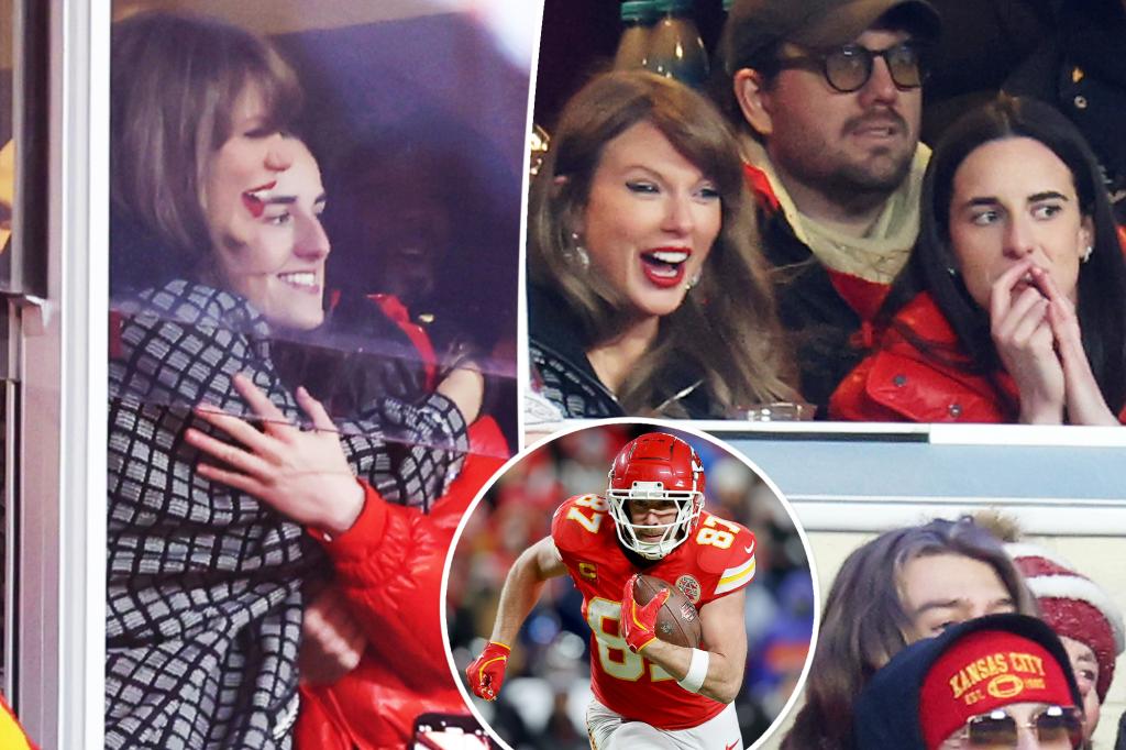 Taylor Swift and Caitlin Clark Celebrate Travis Kelce’s Touchdown Together