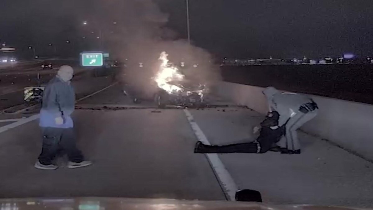 Texas Trooper Saves Man from Burning Car in Daring Rescue