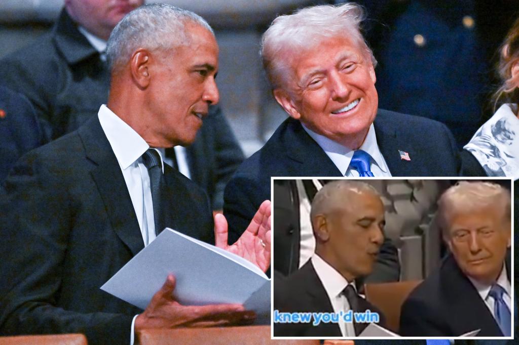 Trump Shares Spoof Chat with Obama, Jokingly Needles Harris